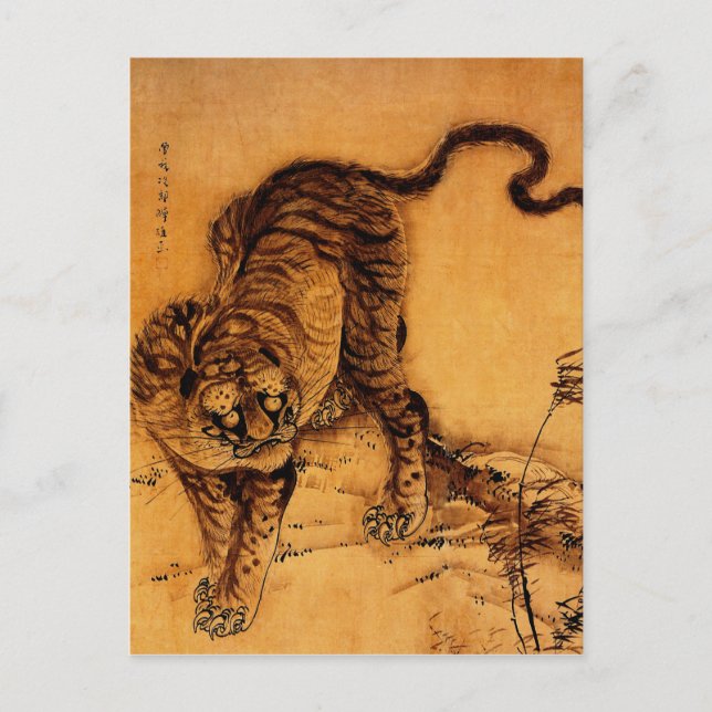 Cartão Postal Hohaku Tiger (Frente)