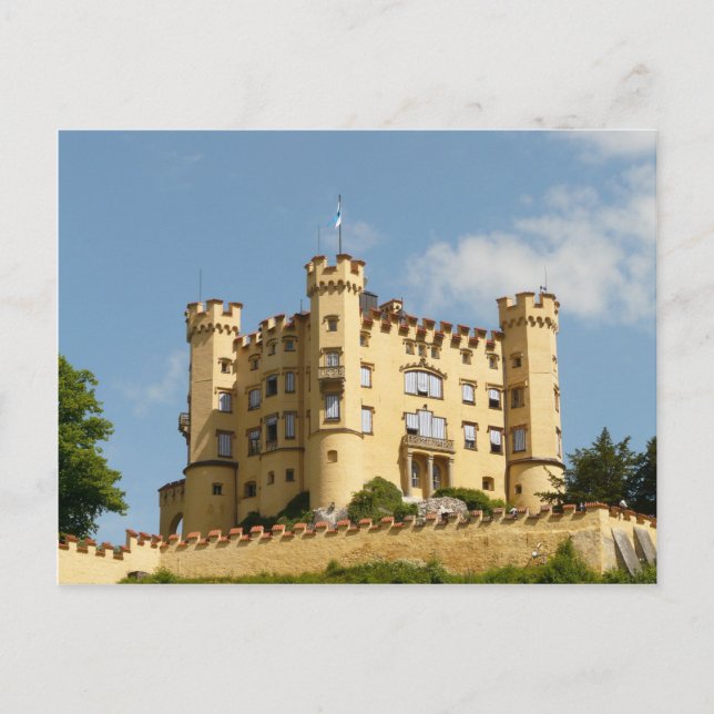 Cartão Postal Hohenschwangau Castle Alemanha (Frente)