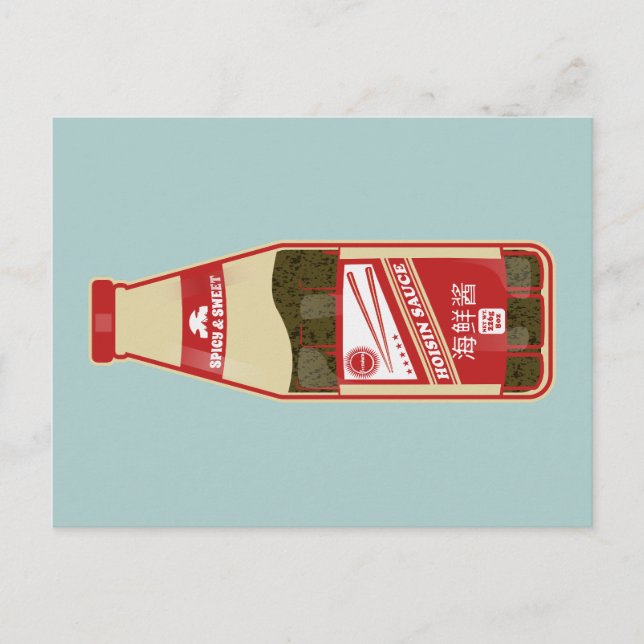 Cartão Postal Hoisin Sauce Comida cantonesa (Frente)