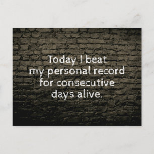 Cartão Postal Hoje eu ganhei minha piada pessoal