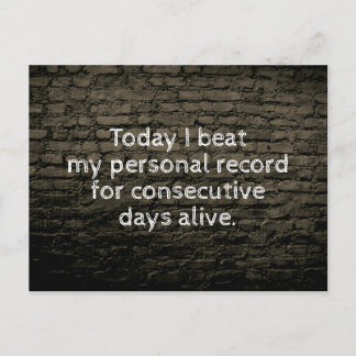 Cartão Postal Hoje eu ganhei minha piada pessoal