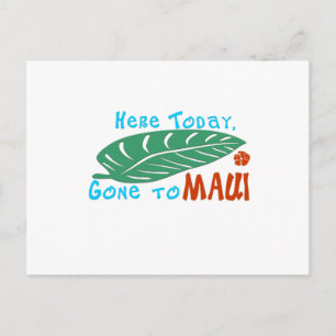 Cartão Postal Hoje foi para Maui Tshirt