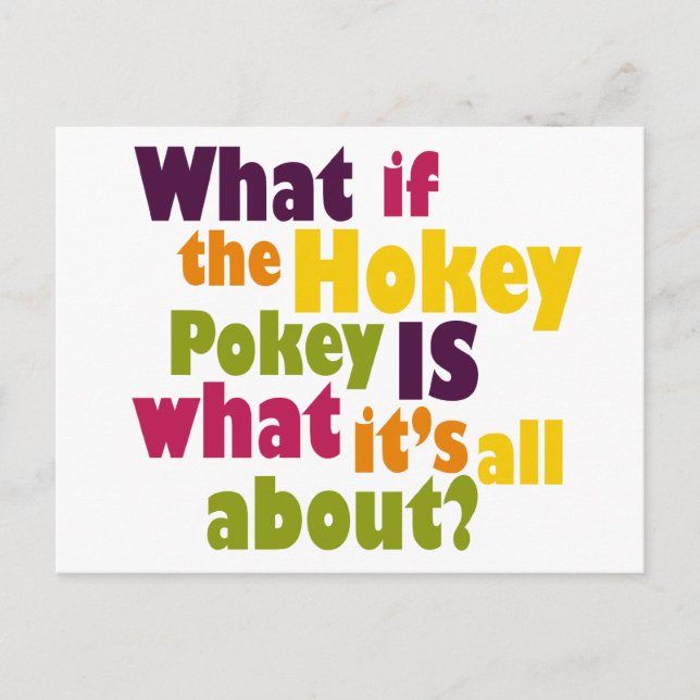 Cartão Postal Hokey Pokey (Frente)