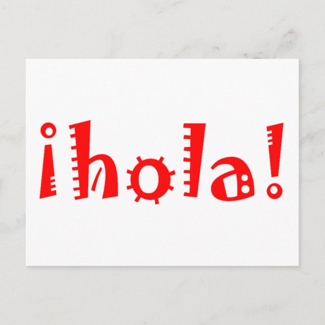 Cartão Postal Hola (Frente)