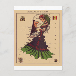 Cartão Postal Holanda e Bélgica
