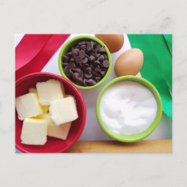 Cartão postal Holiday Baking Ingredients