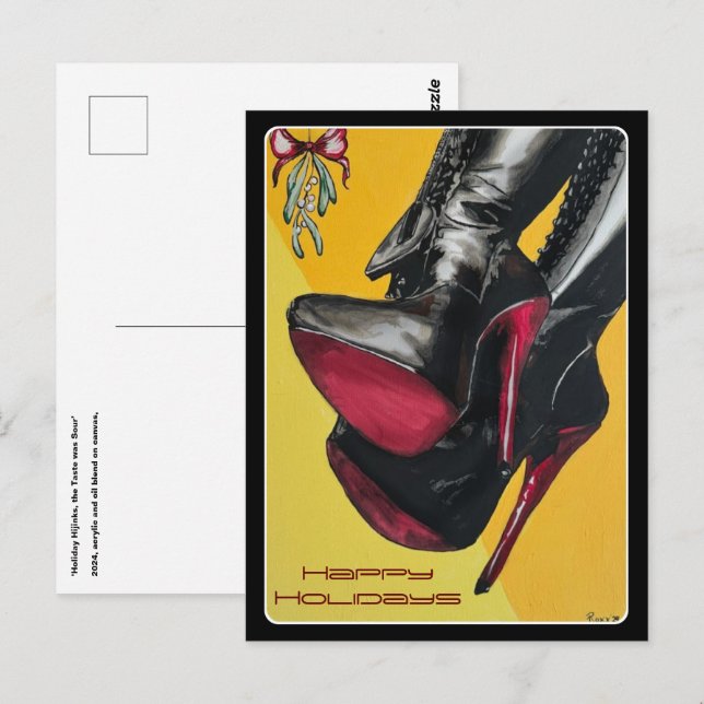 Cartão Postal 'Holiday Hijinks, o sabor foi azedo', pintando em (Frente/Verso)