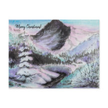 Holiday Snow Mounains Sunrise Sumie