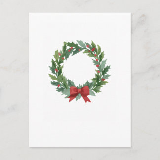 Cartão Postal Holiday Wreath by Author Sommer Hamilton 