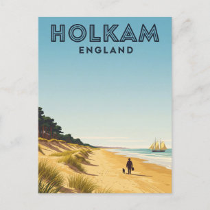 Cartão Postal Holkham Norfolk England Viagem