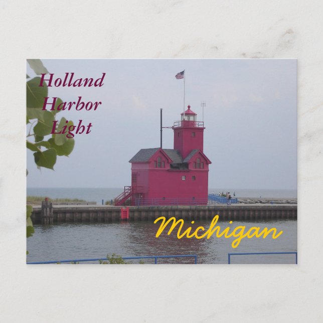 Cartão Postal Holland Harbor Light Postcards (Frente)