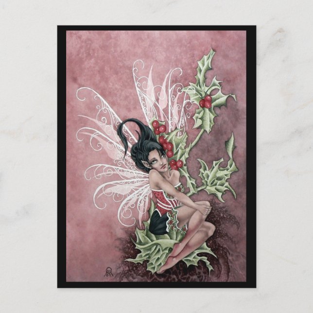 Cartão Postal Holly Berry Faery (Frente)