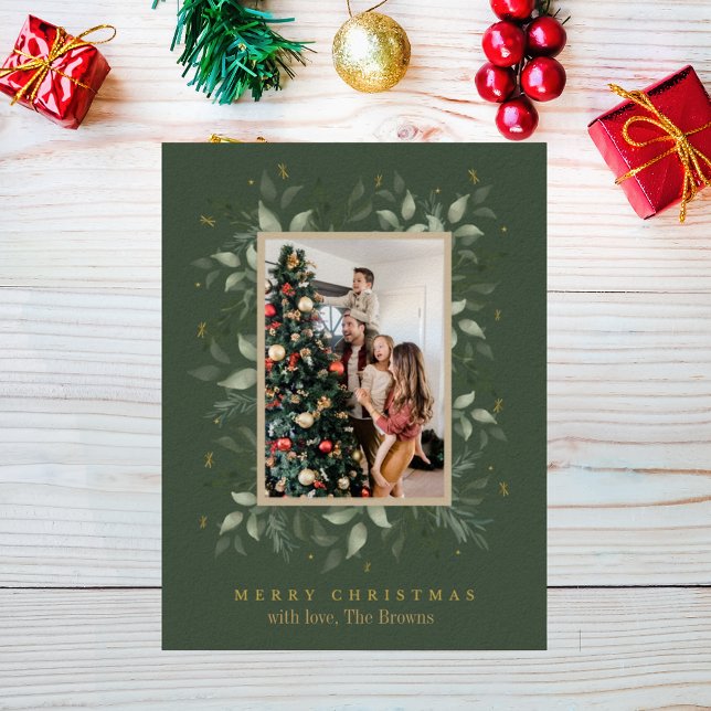 Cartão Postal Holly Days | Feliz Natal Feriado (Criador carregado)