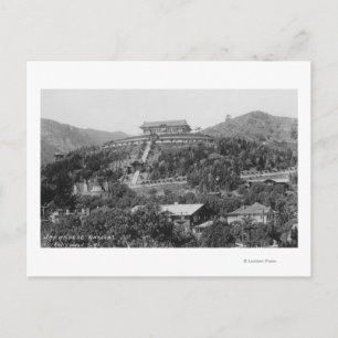 Cartão Postal Hollywood, CA Jardins Japoneses Ver Fotografia