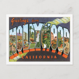 Cartão Postal Hollywood California Viagem EUA