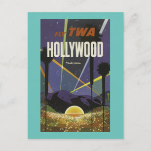 Cartão Postal HOLLYWOOD      CALIFORNIAVintage viagem