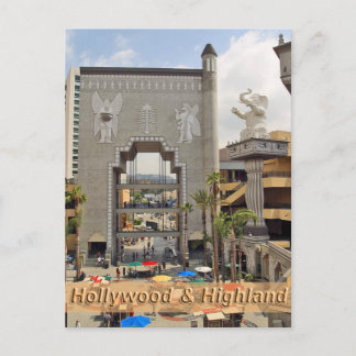 Cartão Postal Hollywood e Highland Los Angeles