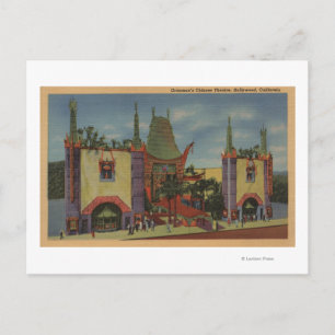 Cartão Postal Hollywood, vista do Teatro Chinês do CAGrauman