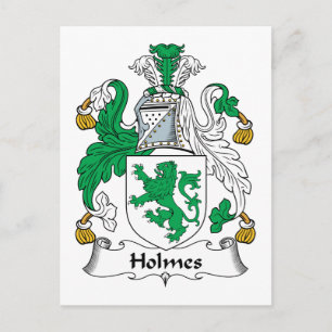 Cartão Postal Holmes Family Crest