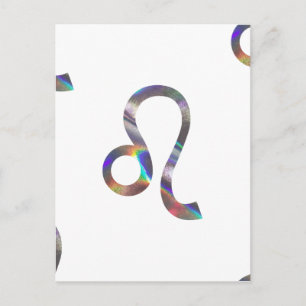 Cartão Postal holograma Leo