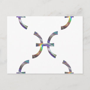 Cartão Postal holograma Peixes