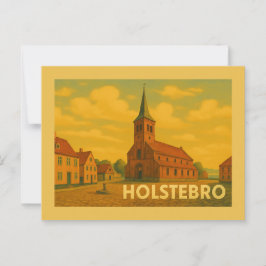 Cartão Postal Holstebro Dinamarca Giacometti