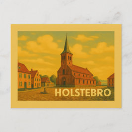 Cartão Postal Holstebro Dinamarca Giacometti