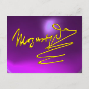 Cartão Postal HOMAGE PARA MOZART 3D Dourado Signature Composer P