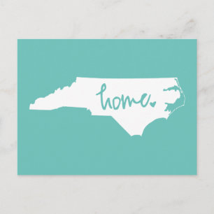 Cartão Postal Home North Carolina Custom Color