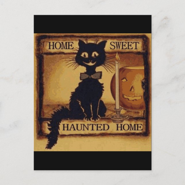 Cartão Postal Home Sweet Haunted (Frente)