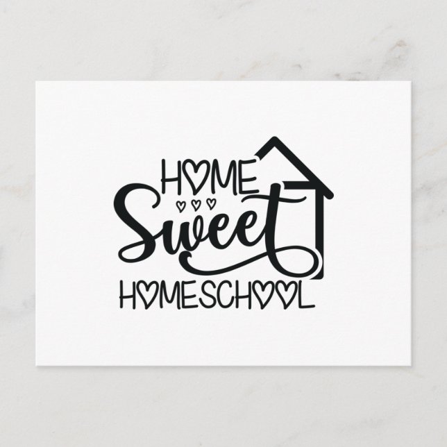 Cartão Postal Home Sweet Homeschool (Frente)