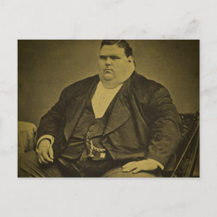 Cartão Postal Homem arrepiante da gordura do secundário do circ