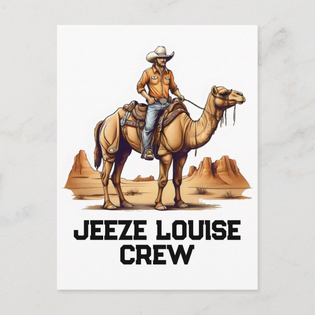 Cartão Postal Homem cavalgando em um camelo (Frente)