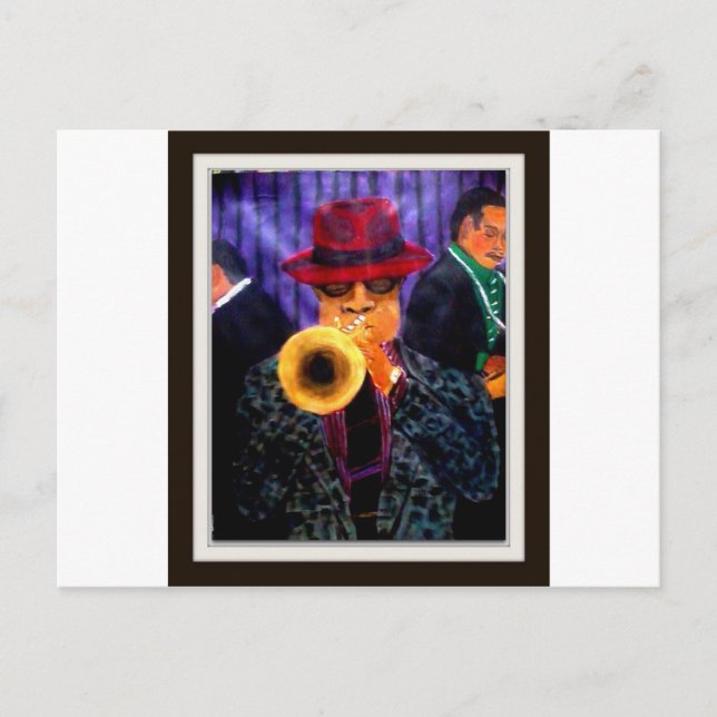 Cartão Postal Homem com o chifre dourado (Frente)