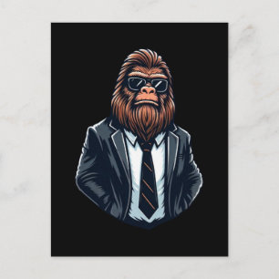 Cartão Postal Homem de Negócios de Pé Grande - Legal Sasquatch E