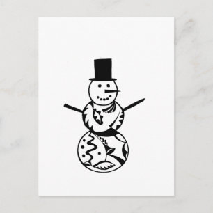 Cartão Postal Homem de neve