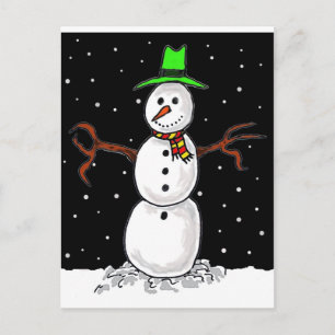 Cartão Postal Homem de neve