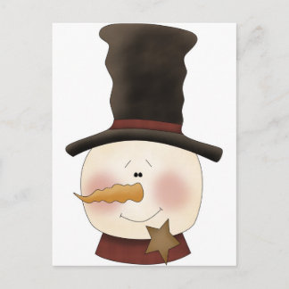 Cartão Postal Homem de neve dos amigos do inverno