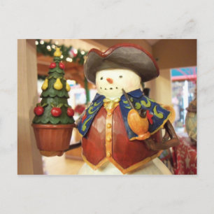 Cartão Postal Homem de Neve Patriótico. Savage Mill