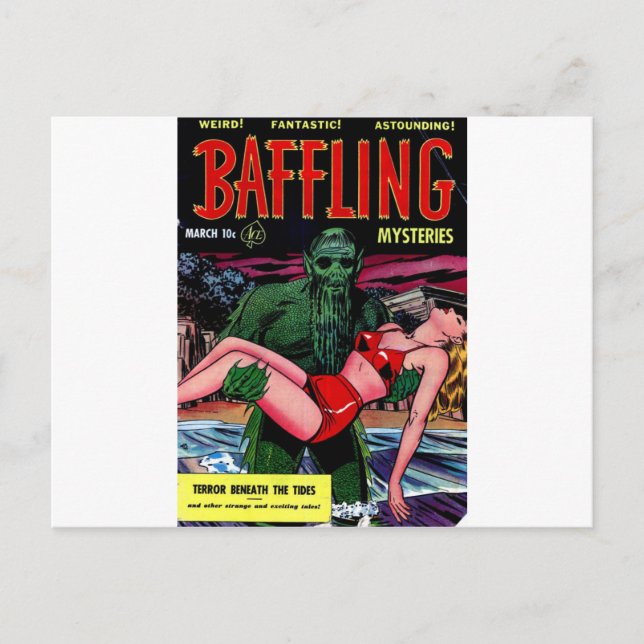 Cartão Postal Homem de pântano com barba (Frente)