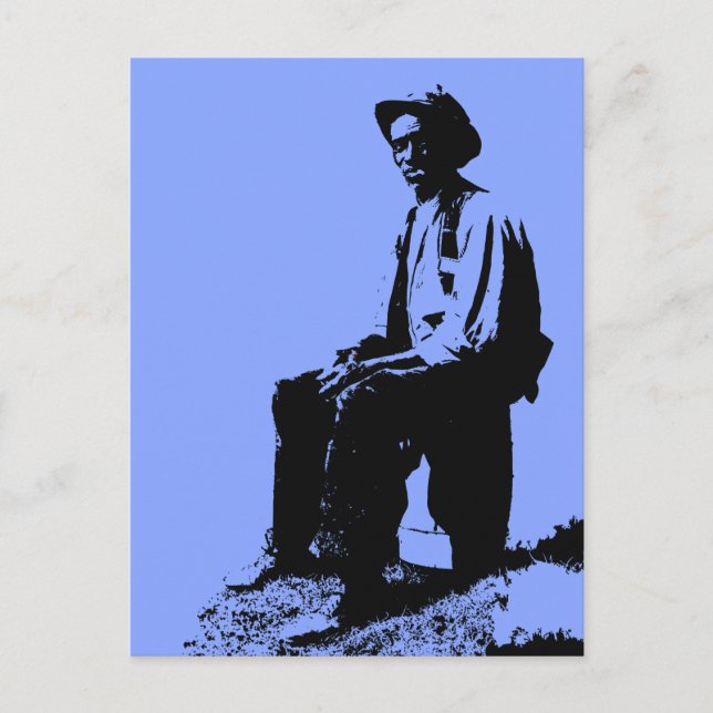 Cartão Postal Homem do Blues (Frente)