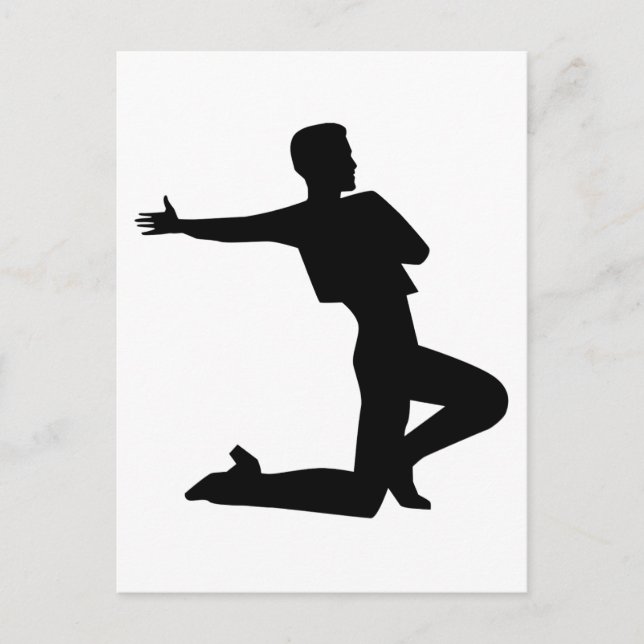 Cartão Postal Homem do Flamenco (Frente)