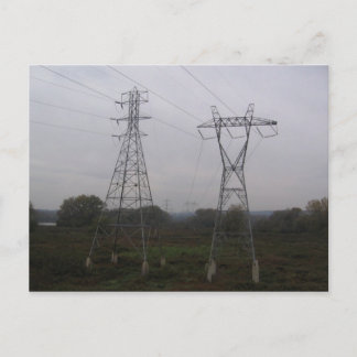 Cartão Postal homem e mulher na ilha do rio mohawk