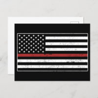Homem-Fogo Bombeiro Fino Red Line USA Flag