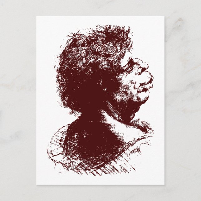 Cartão Postal homem grotesco (Frente)