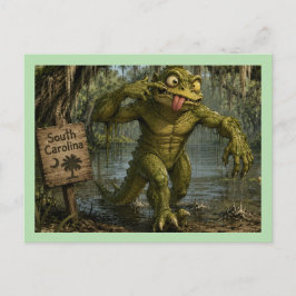 Cartão Postal Homem-Lagarto da Carolina do Sul