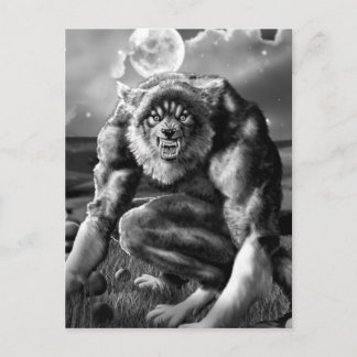 Cartão Postal homem-lobo
