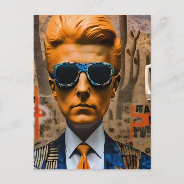 Cartão Postal Homem numa sociedade em decadência (Frente)