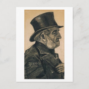 Cartão Postal Homem órfão com chapéu alto, Vincent van Gogh