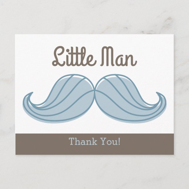 Cartão Postal Homem Pequeno bigode (Frente)
